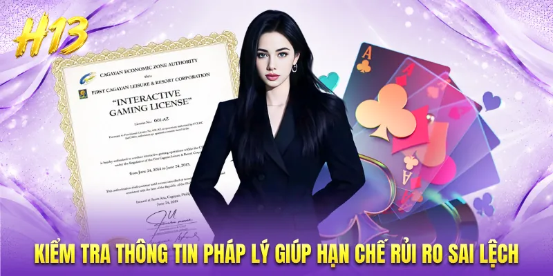 Kiểm tra thông tin pháp lý giúp hạn chế rủi ro sai lệch